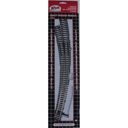 Atlas 287 No. 100 Left Hand HO Scale Mark IV Turnout Curved Track ATL287